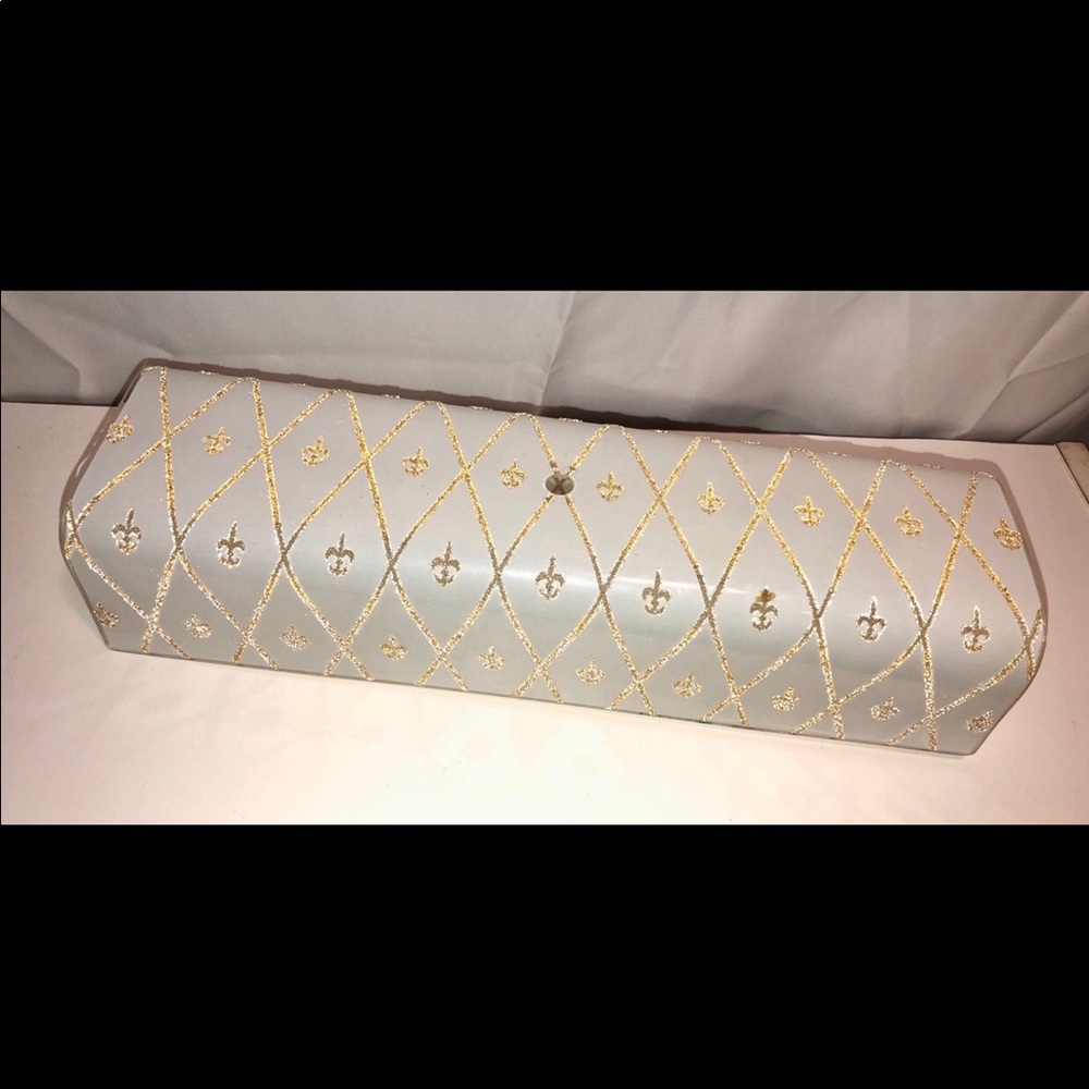 Vintage Fleur de Lis Mid-Century Light Fixture